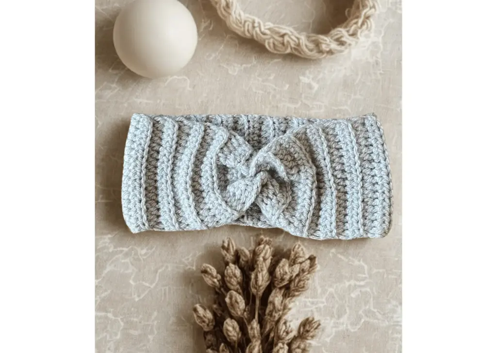 Headband Gris en crochet