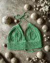 Top Vert en Crochet
