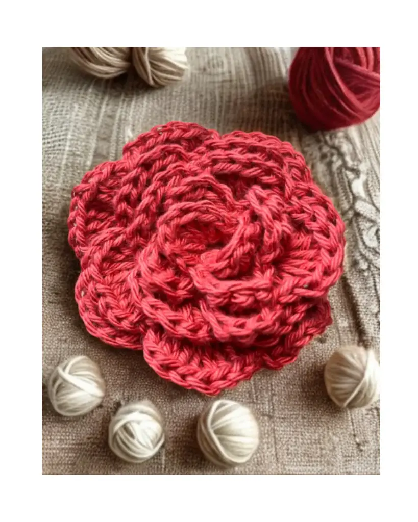 Rose en Crochet