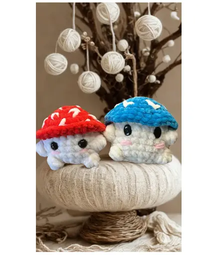 Peluche Champignon en Crochet 