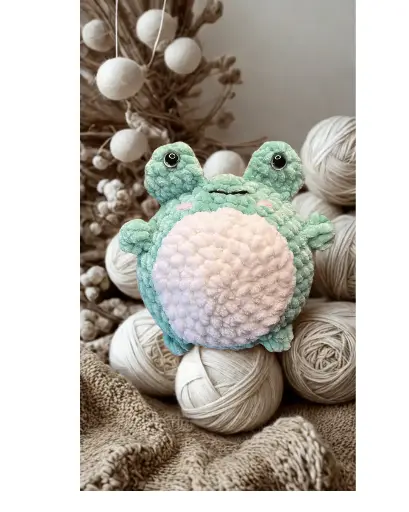 Peluche Grenouille en Crochet