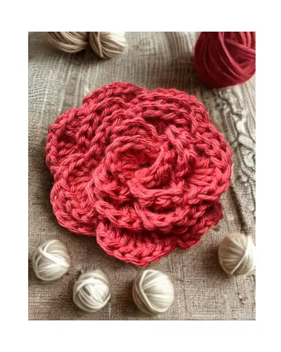 Rose en Crochet