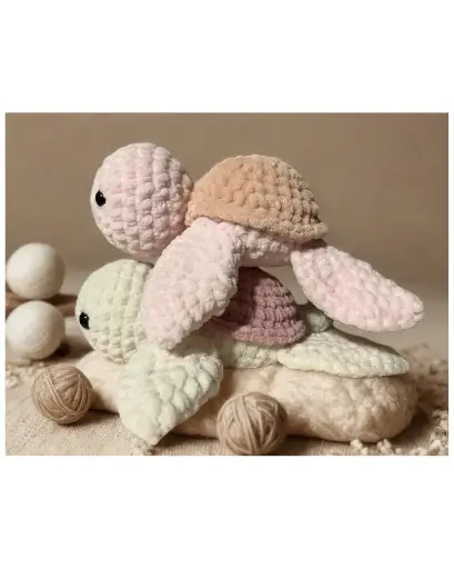 Peluche Tortue en Crochet
