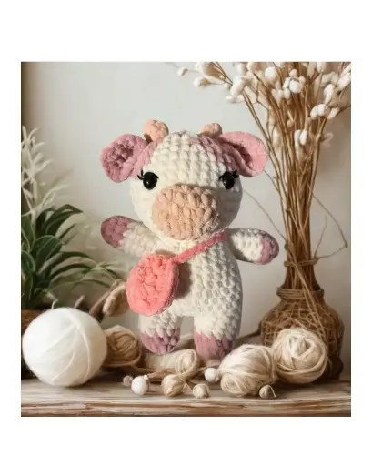 Peluche Vache en Crochet