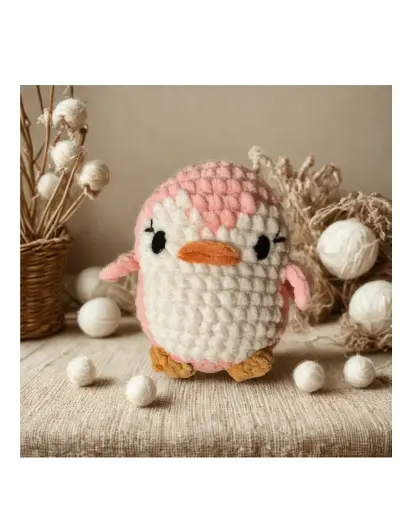 Peluche Pingouin en Crochet