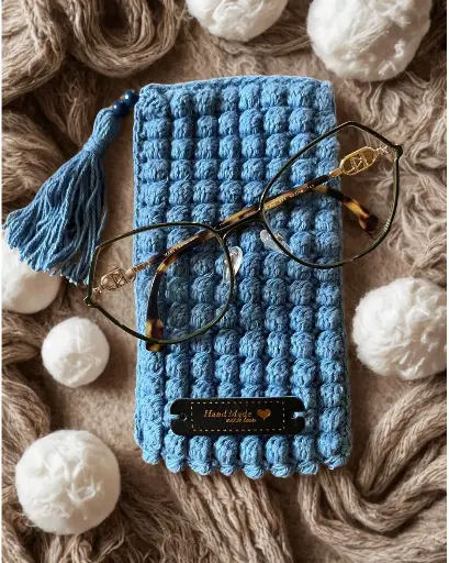 Pochette à lunettes en crochet