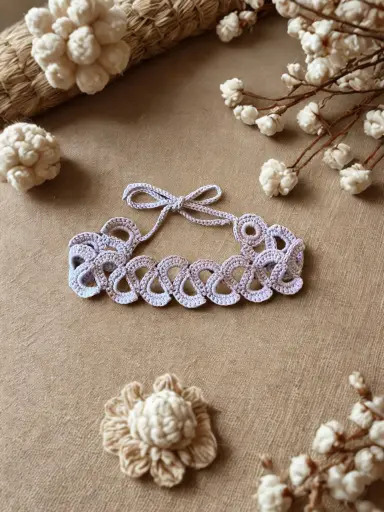 Headband Violet en Crochet
